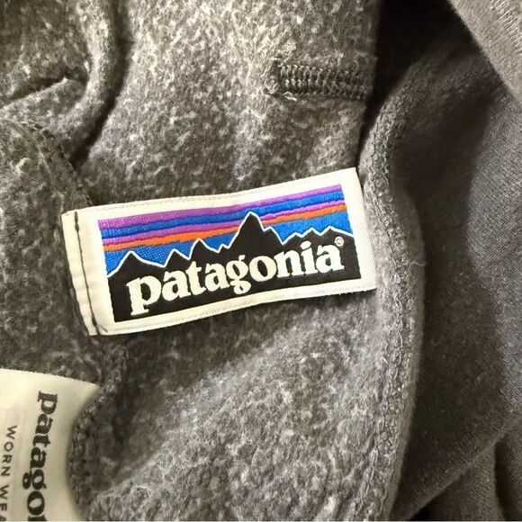Patagonia Kids Youth Hoodie Sweatshirt Size XXL Gray Graphic Print Logo Outdoor - Picture 8 of 13